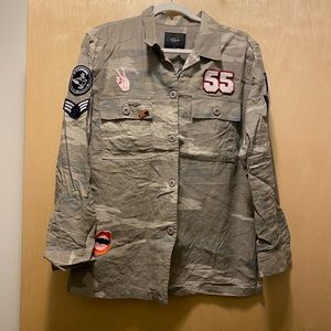 Rails Camo Shirt with Patches Size Small